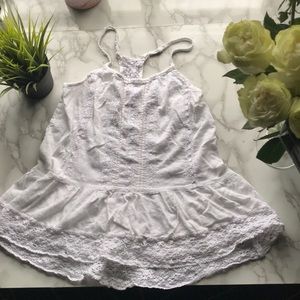 Mossimo White Festival/Summer Tank